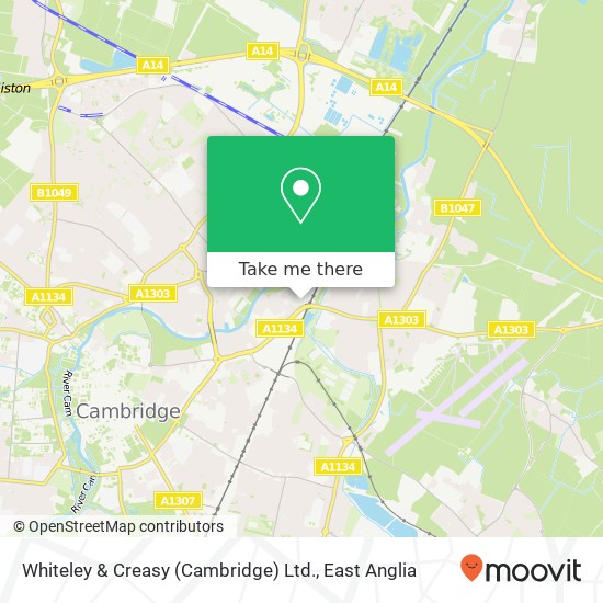 Whiteley & Creasy (Cambridge) Ltd. map