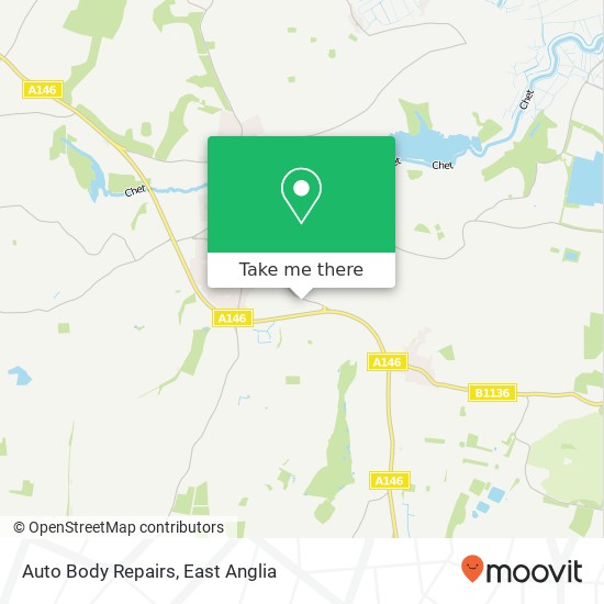 Auto Body Repairs map