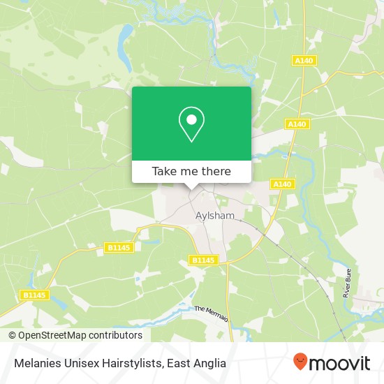 Melanies Unisex Hairstylists map