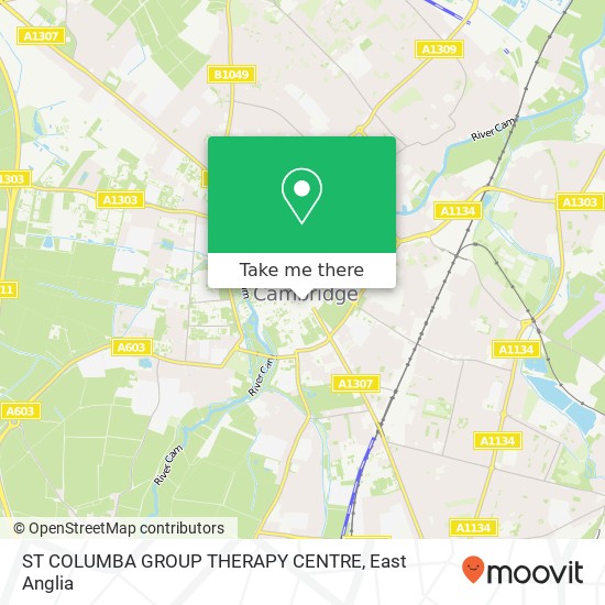 ST COLUMBA GROUP THERAPY CENTRE map