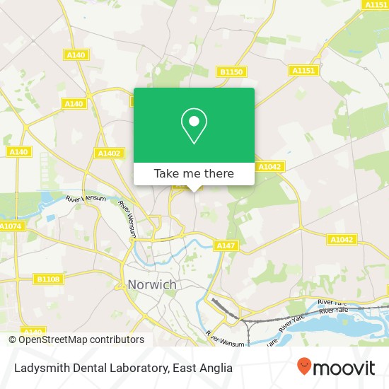 Ladysmith Dental Laboratory map
