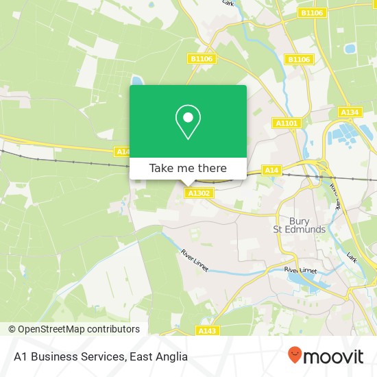 A1 Business Services map