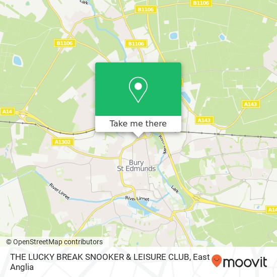 THE LUCKY BREAK SNOOKER & LEISURE CLUB map