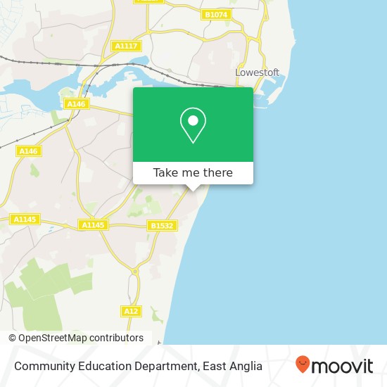 Community Education Department map
