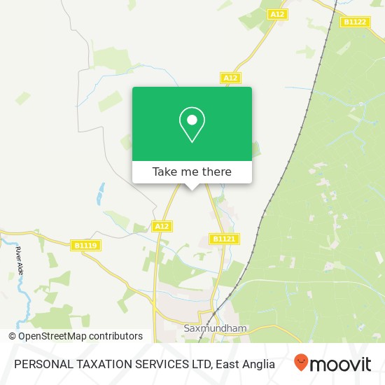 PERSONAL TAXATION SERVICES LTD map