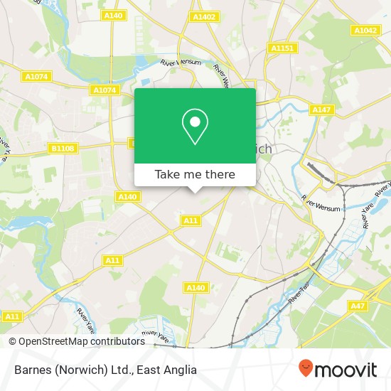 Barnes (Norwich) Ltd. map