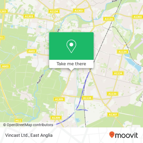 Vincast Ltd. map