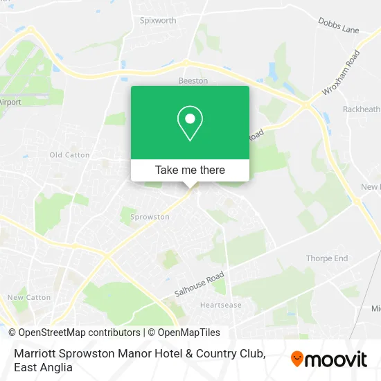 Marriott Sprowston Manor Hotel & Country Club map
