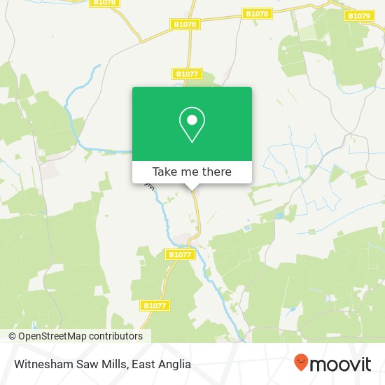 Witnesham Saw Mills map