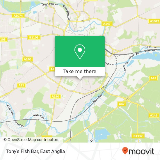 Tony's Fish Bar map