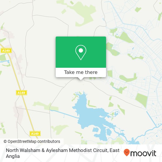 North Walsham & Aylesham Methodist Circuit map