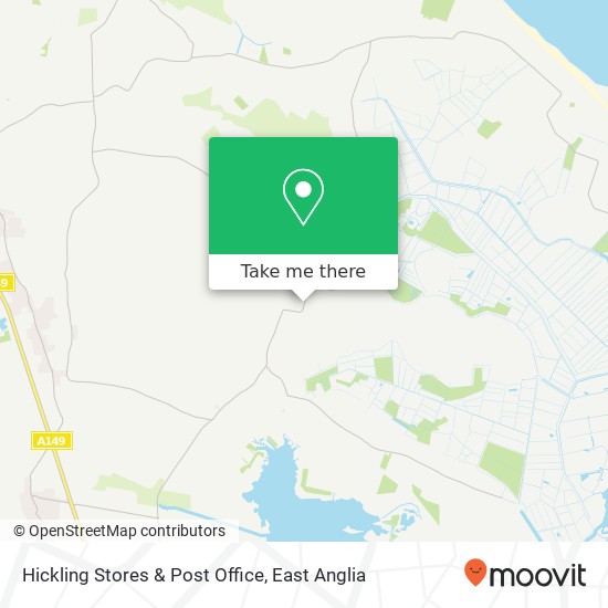 Hickling Stores & Post Office map