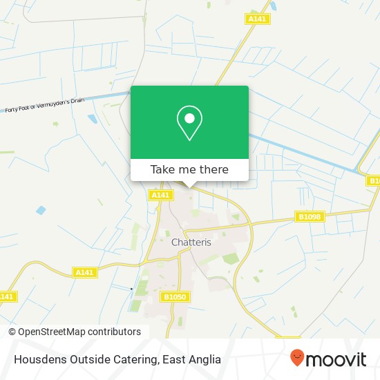 Housdens Outside Catering map