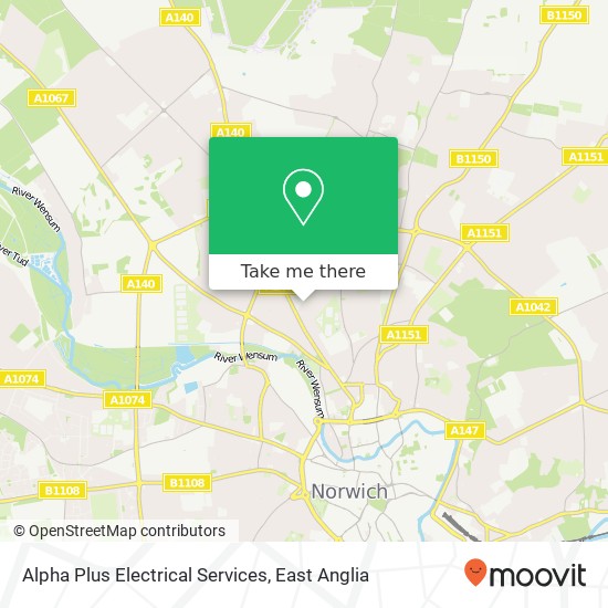 Alpha Plus Electrical Services map