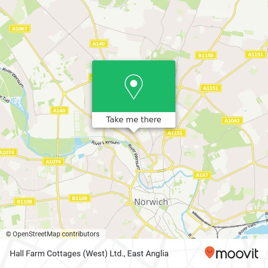 Hall Farm Cottages (West) Ltd. map
