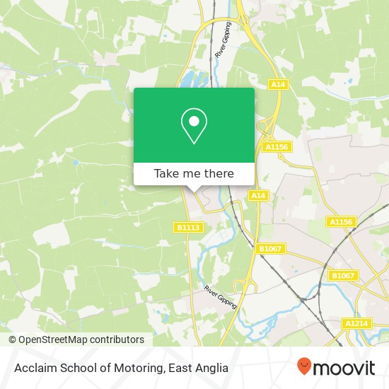 Acclaim School of Motoring map