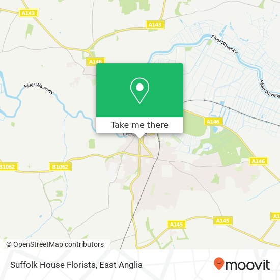 Suffolk House Florists map