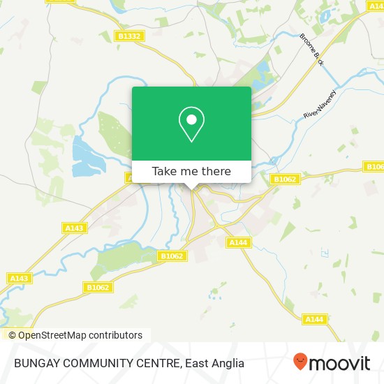 BUNGAY COMMUNITY CENTRE map