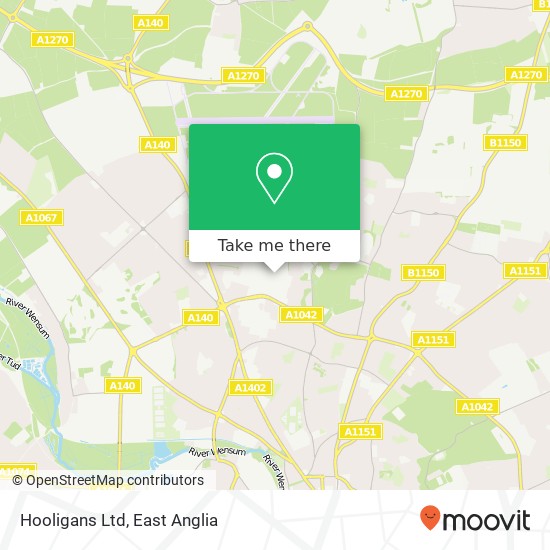 Hooligans Ltd map