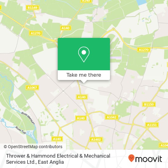 Thrower & Hammond Electrical & Mechanical Services Ltd. map