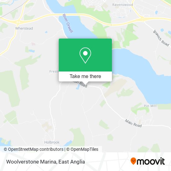 Woolverstone Marina map
