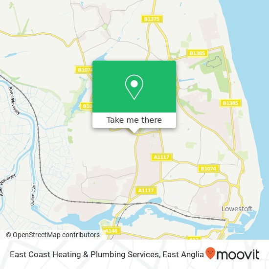 East Coast Heating & Plumbing Services map
