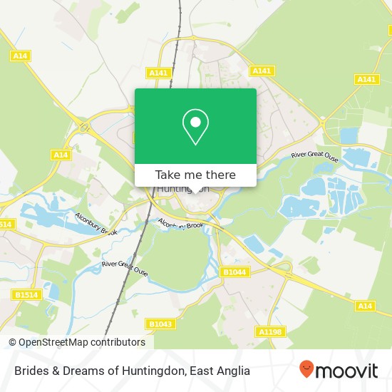 Brides & Dreams of Huntingdon map