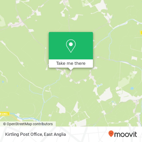 Kirtling Post Office map