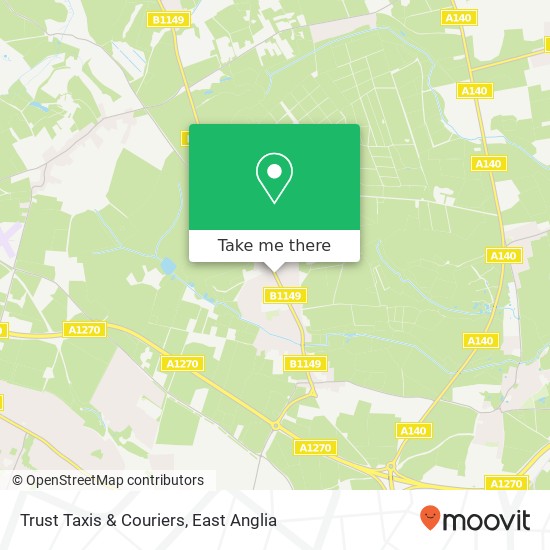 Trust Taxis & Couriers map