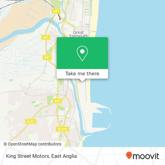 King Street Motors map