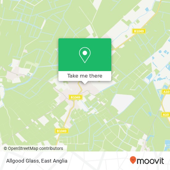 Allgood Glass map