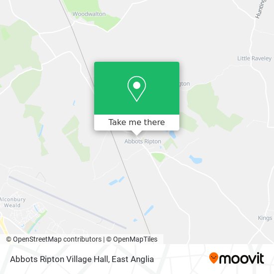 Abbots Ripton Village Hall map