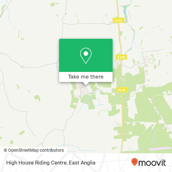 High House Riding Centre map