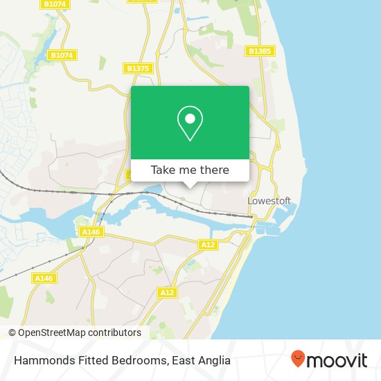 Hammonds Fitted Bedrooms map