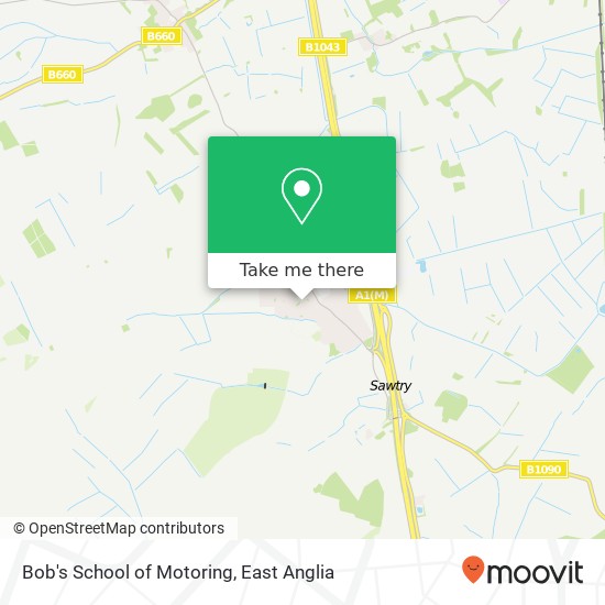 Bob's School of Motoring map