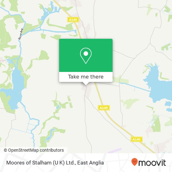 Moores of Stalham (U K) Ltd. map