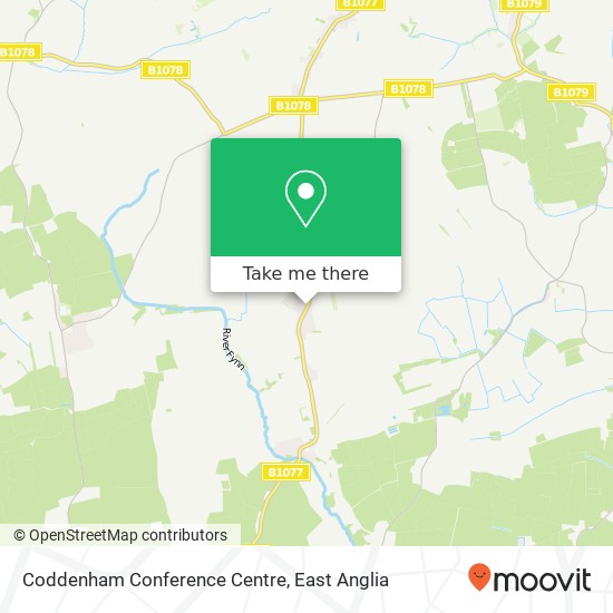 Coddenham Conference Centre map