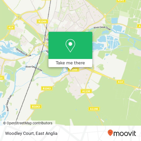 Woodley Court map