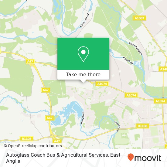 Autoglass Coach Bus & Agricultural Services map