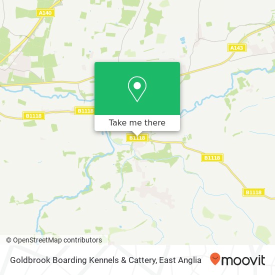 Goldbrook Boarding Kennels & Cattery map