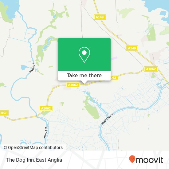 The Dog Inn map