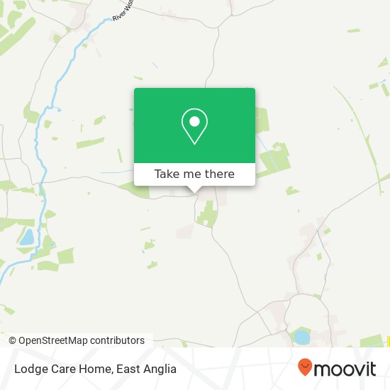 Lodge Care Home map