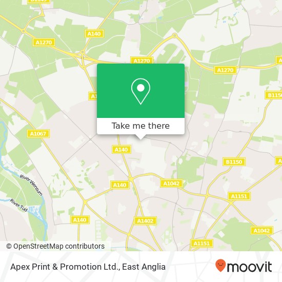 Apex Print & Promotion Ltd. map