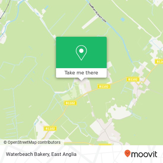 Waterbeach Bakery map