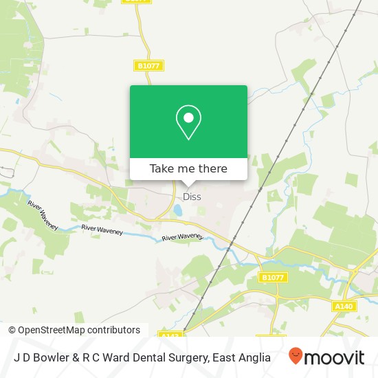 J D Bowler & R C Ward Dental Surgery map