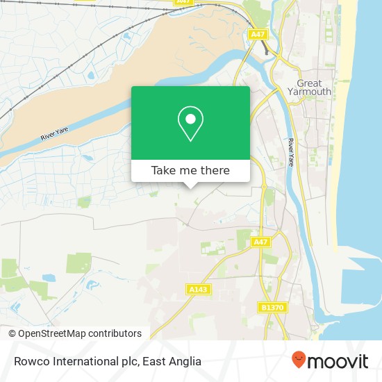 Rowco International plc map