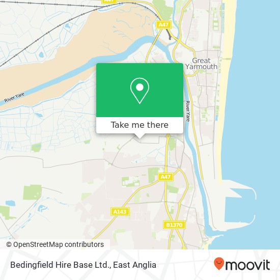 Bedingfield Hire Base Ltd. map