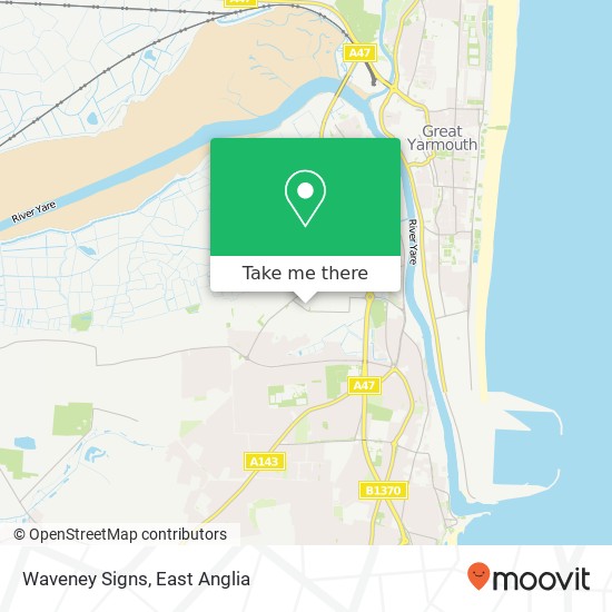 Waveney Signs map