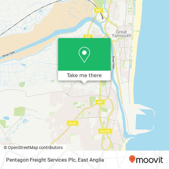 Pentagon Freight Services Plc map