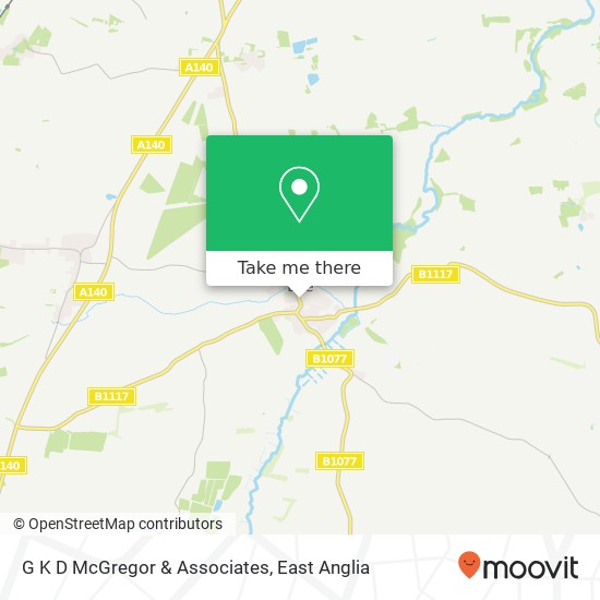 G K D McGregor & Associates map